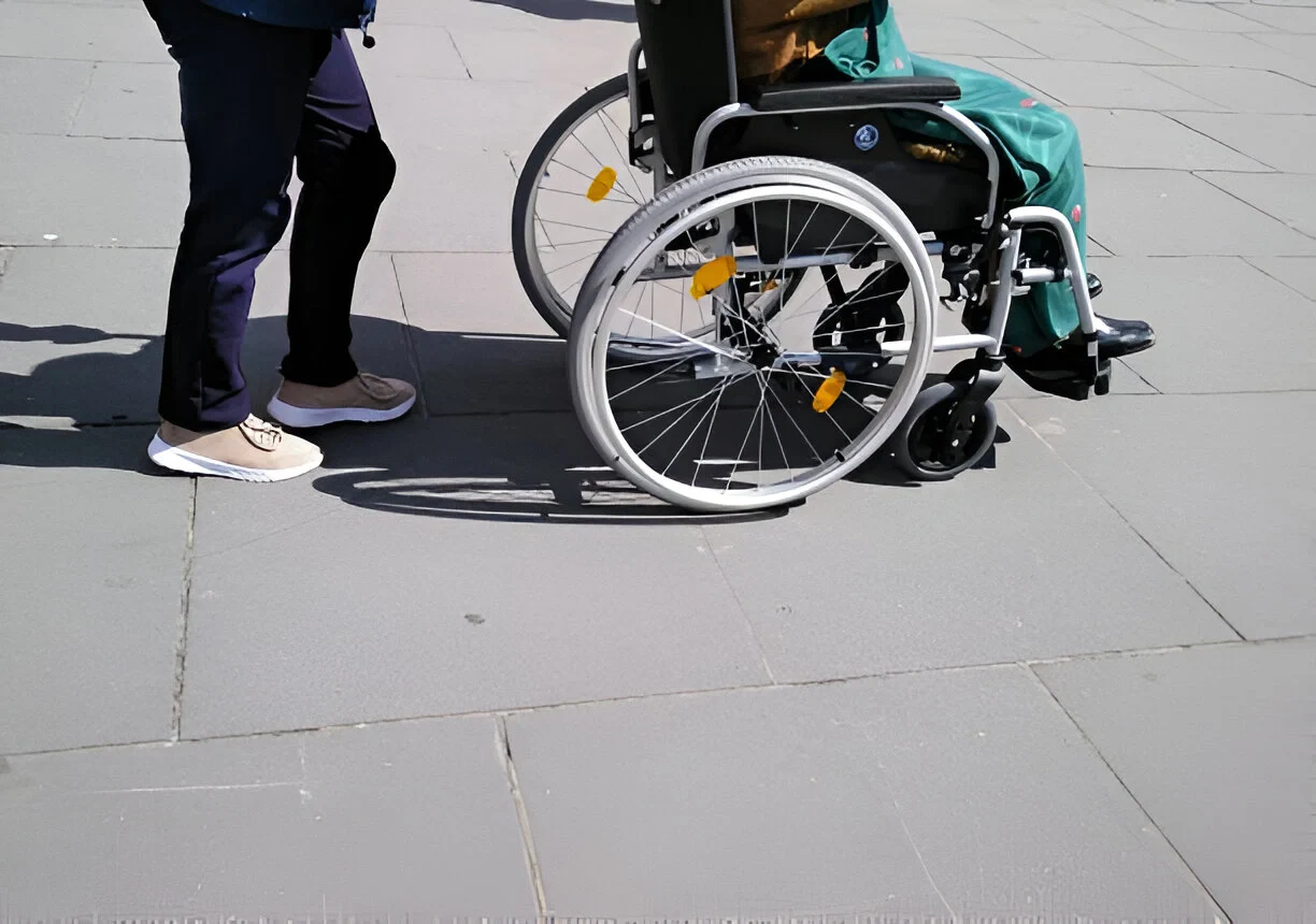 wheelchair outdoors